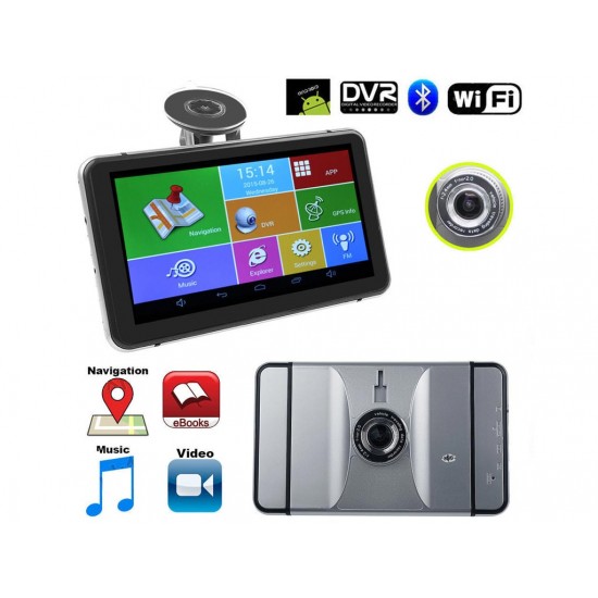 V75DG 8 в 1 - GPS навигация + DVR + TABLET + FM + BT + WIFI +AV-IN + Камера