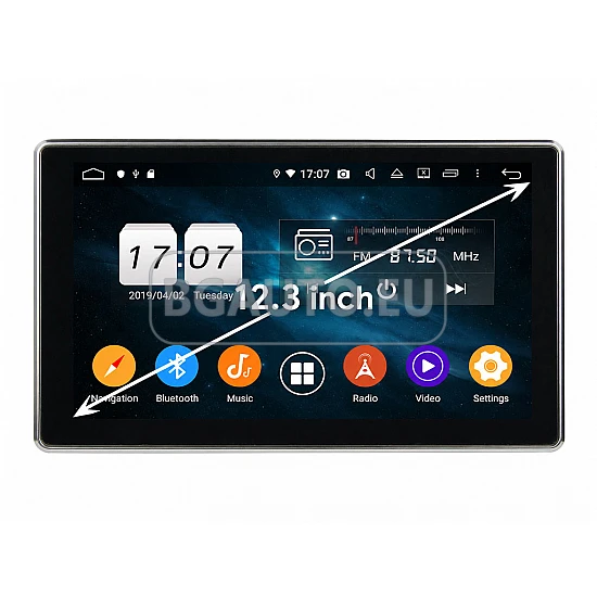 12.8 УНИВЕРСАЛНА МУЛТИМЕДИЯ ЗА КОЛА GPS Android CPU:8-CORE + DSP + SIM