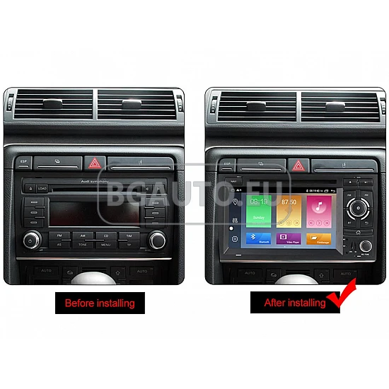 AUDI A4 - МУЛТИМЕДИЯ / Навигация Android CPU:8-Core DVD + DSP + CARPLAY + SIM