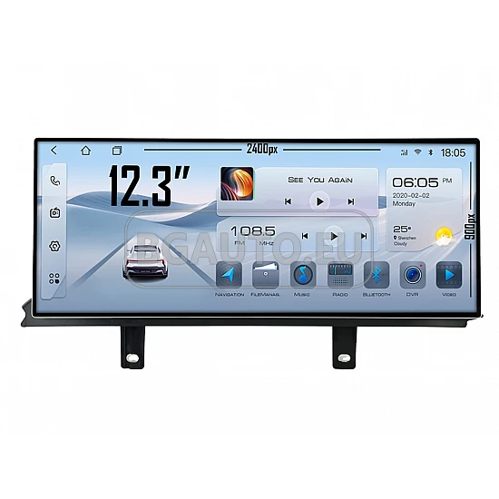 BMW Серия 3 F30 F31 F34 F80, Серия 4 F32 F33 F82 NBT  - 12.3 МУЛТИМЕДИЯ / Навигация Android 16 CPU:8-CORE + DSP + CARPLAY + SIM