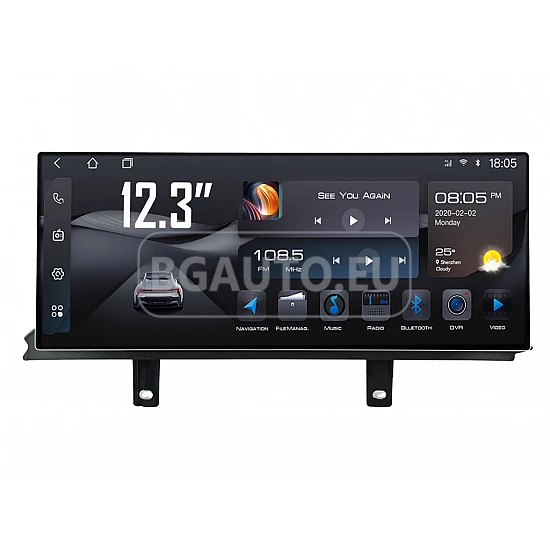 BMW Серия 3 F30 F31 F34 F80, Серия 4 F32 F33 F82 NBT  - 12.3 МУЛТИМЕДИЯ / Навигация Android 16 CPU:8-CORE + DSP + CARPLAY + SIM