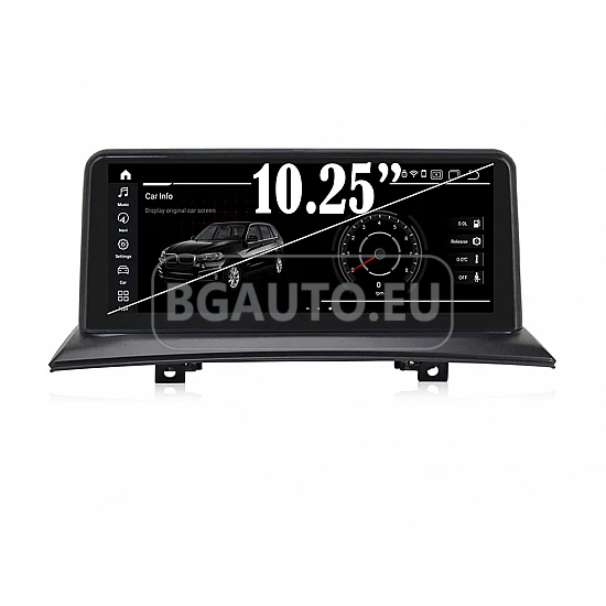 BMW X3 E83 ID7 -10.25 МУЛТИМЕДИЯ / Навигация android 16 CPU:8-CORE, RAM:4GB, ROM:64GB + DSP + CARPLAY