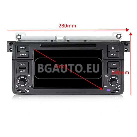 BMW E46 - МУЛТИМЕДИЯ / Навигация Android CPU:8-Core, RAM:4Gb, ROM:64Gb DVD + DSP + CARPLAY