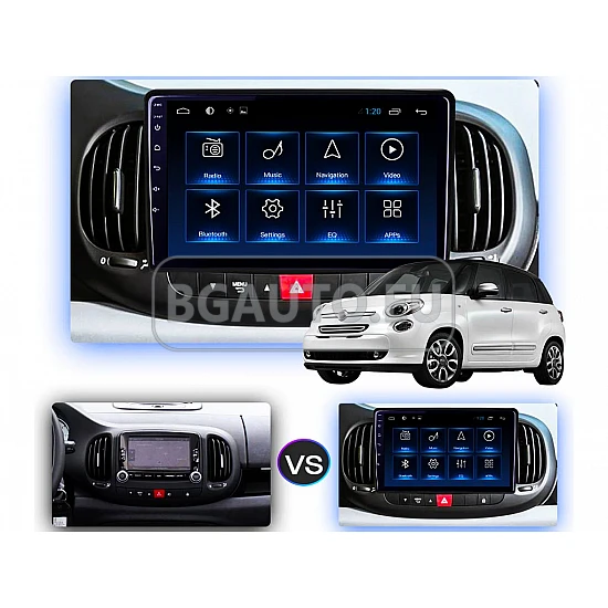 FIAT 500L - 10.1 МУЛТИМЕДИЯ / Навигация android 16