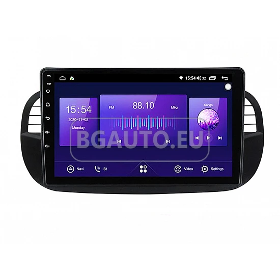 FIAT 500 - 9 МУЛТИМЕДИЯ / Навигация android 16 черна