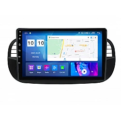 FIAT 500 - 9" МУЛТИМЕДИЯ / Навигация android 16 черна