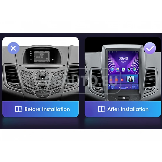 FORD Fiesta - 9.7 ВЕРТИКАЛНА МУЛТИМЕДИЯ / Навигация android 16