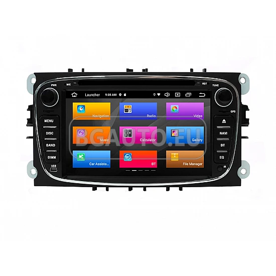 FORD Mondeo, Focus, S-Max, C-Max, Galaxy - МУЛТИМЕДИЯ / Навигация android 16 DVD черна + DSP + CARPLAY + ANDROID AUTO