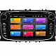 FORD Mondeo, Focus, S-Max, C-Max, Galaxy - МУЛТИМЕДИЯ / Навигация android 16 DVD черна + DSP + CARPLAY + ANDROID AUTO