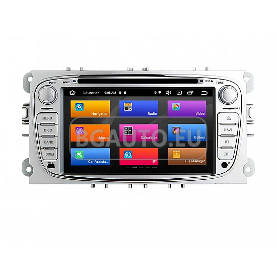 FORD Mondeo, Focus, S-Max, C-Max, Galaxy - МУЛТИМЕДИЯ / Навигация android 16 DVD светлосива + DSP