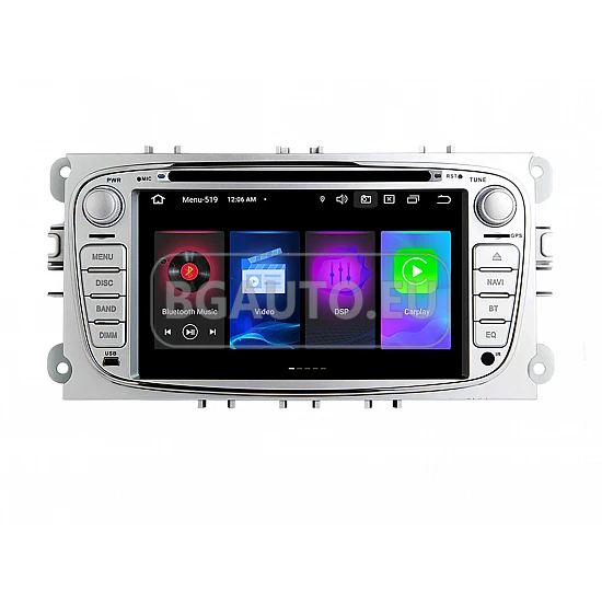 FORD Mondeo, Focus, S-Max, C-Max, Galaxy - МУЛТИМЕДИЯ / Навигация android 16 DVD светлосива + DSP