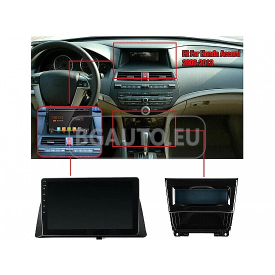 HONDA Accord  8 - 10.1 МУЛТИМЕДИЯ / Навигация android 16