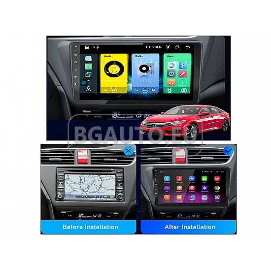 HONDA Civic - 9 МУЛТИМЕДИЯ / Навигация android 16