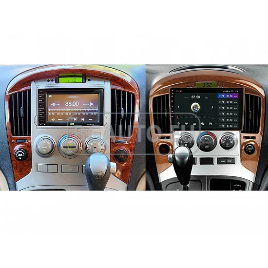 HYUNDAI H1, STAREX - 9 МУЛТИМЕДИЯ / Навигация android 16 климатик