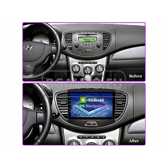 HYUNDAI I10 - 9 МУЛТИМЕДИЯ / Навигация android 16