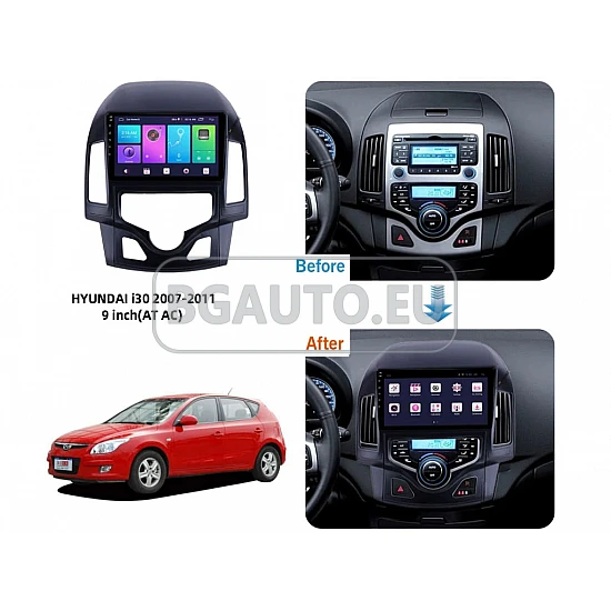 HYUNDAI I30 - 9 МУЛТИМЕДИЯ / Навигация android 16