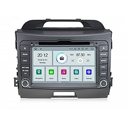 KIA SPORTAGE - МУЛТИМЕДИЯ / Навигация android 16 DVD + DSP графит