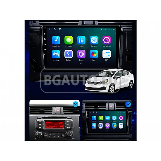 KIA RIO - 9 МУЛТИМЕДИЯ / Навигация android 16