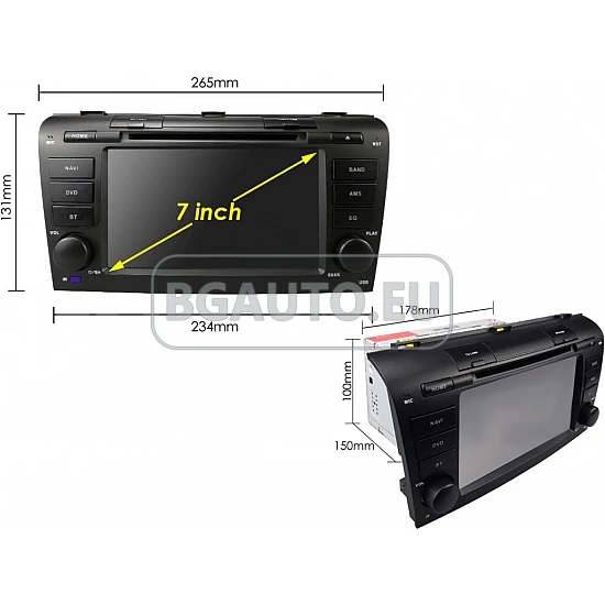 MAZDA 3 - МУЛТИМЕДИЯ / Навигация Android DVD