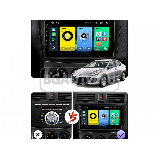 MAZDA 3 - 9 МУЛТИМЕДИЯ / Навигация android 16