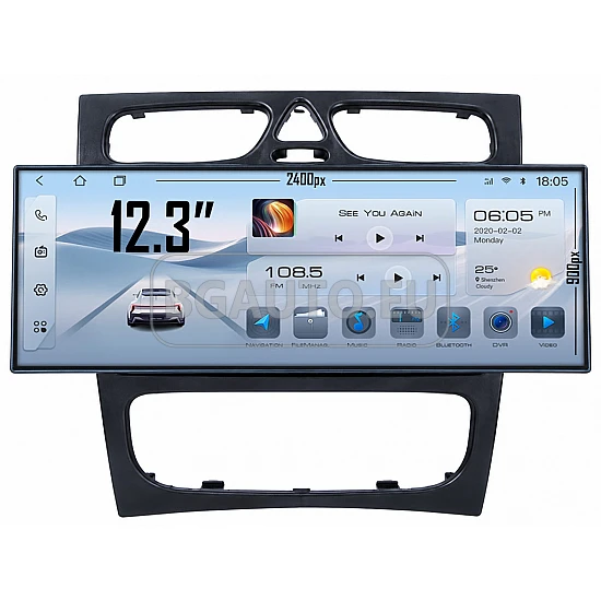 MERCEDES C-Class W203, CLK W209, G-Class W463 - 12.3 МУЛТИМЕДИЯ / Навигация android 16