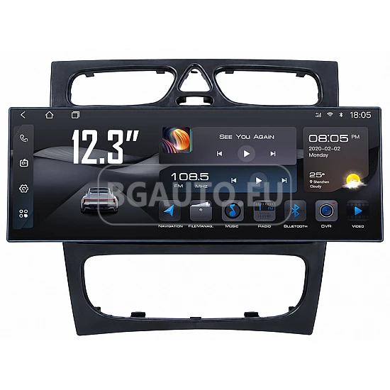 MERCEDES C-Class W203, CLK W209, G-Class W463 - 12.3 МУЛТИМЕДИЯ / Навигация android 16