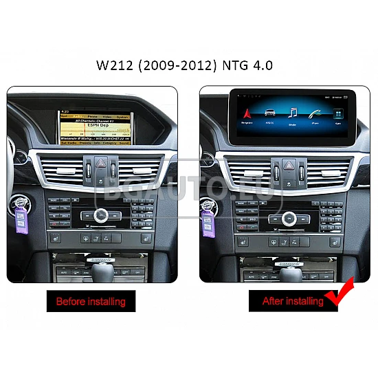 MERCEDES E-Class W212 - 12.3 МУЛТИМЕДИЯ / Навигация android 15 CPU:8-CORE, RAM:4GB + DSP + CARPLAY + SIM
