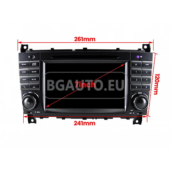 MERCEDES CLC, W203, W209, W463 - МУЛТИМЕДИЯ / Навигация Android CPU:8-Core, RAM:4Gb DVD + DSP