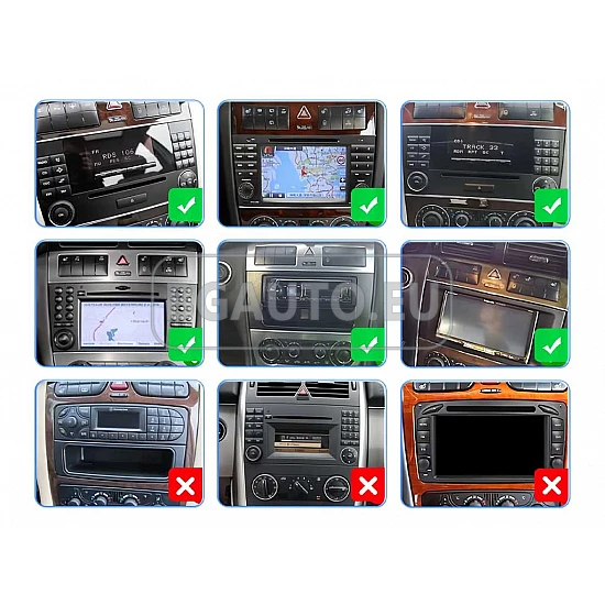 MERCEDES CLC, W203, W209, W463 - 9 МУЛТИМЕДИЯ / Навигация android 16