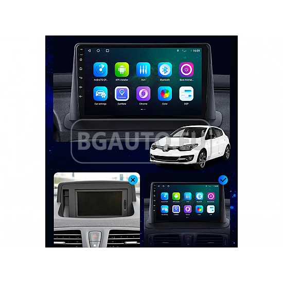RENAULT Megane 3, Fluence - 9 МУЛТИМЕДИЯ / Навигация android 16
