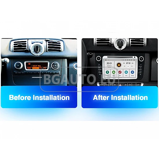 SMART Fortwo - 7 МУЛТИМЕДИЯ / НАВИГАЦИЯ ANDROID CPU:8-CORE, RAM:4GB, ROM:64GB DVD + DSP + CARPLAY + SIM