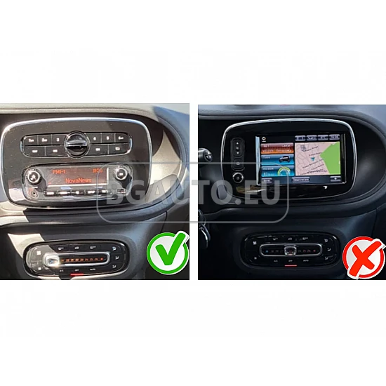 SMART Fortwo, Forfour - 9 МУЛТИМЕДИЯ / Навигация android 16