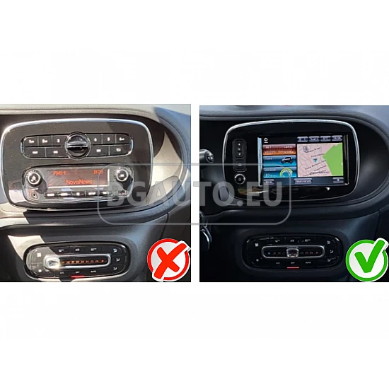 SMART Fortwo, Forfour - 9 МУЛТИМЕДИЯ / Навигация android 16