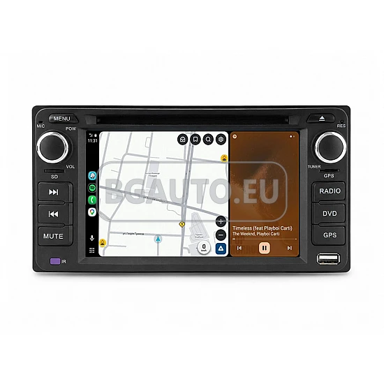 TOYOTA - МУЛТИМЕДИЯ / Навигация android 16 CPU:8-CORE RAM:4GB DVD + DSP + CARPLAY + ANDROID AUTO
