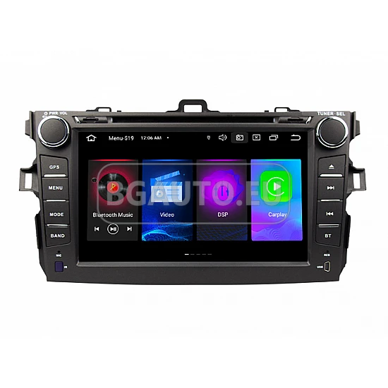 TOYOTA Corolla - МУЛТИМЕДИЯ / Навигация android 16 CPU: 8-CORE + DVD + DSP + CarPlay + SIM