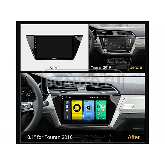 VW Touran 2 - 10.1 МУЛТИМЕДИЯ / Навигация android 16