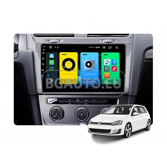VW GOLF 7 - 10.1 МУЛТИМЕДИЯ / Навигация android 16