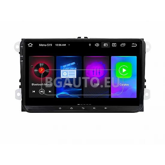 VW - 9 МУЛТИМЕДИЯ / НАВИГАЦИЯ android 16 CPU:8-CORE + DSP + CARPLAY + SIM