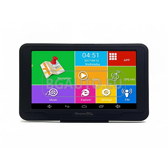 GPS Навигация Hesperus V52 Android QUAD CORE + FM + BT + WIFI +AV-IN