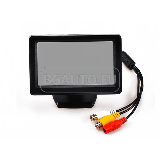 4.3-инчов TFT LCD монитор за връзка с камера за паркиране, DVD, VCR, CCTV с 2 видео входа