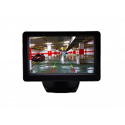 4.3-инчов TFT LCD монитор за връзка с камера за паркиране, DVD, VCR, CCTV с 2 видео входа